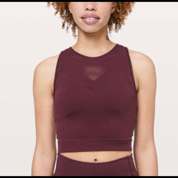 lululemon athletica Tops - Lululemon Reveal Crop Top - Size 6